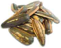 Fotografia de sementes de girassol.
