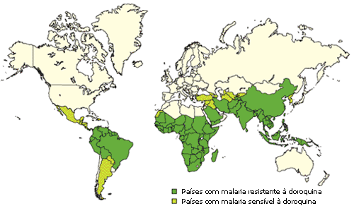 A resistência a medicamentos antimaláricos, como a cloroquina, está espalhada por grande parte de África e por outras parte do mundo, onde a transmissão da malária é elevada.
