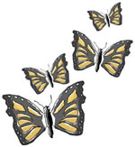 Ilustração de borboletas